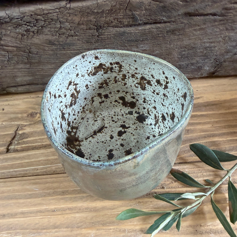 lækker stafet kram kop med en kærlig hilsen i bunden.