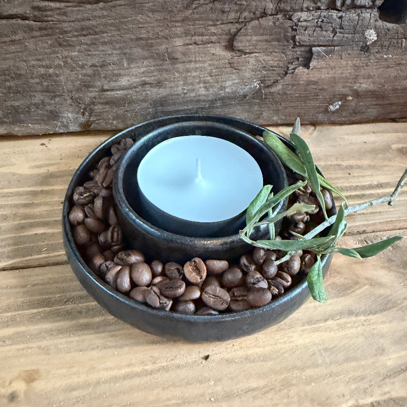 Smuk og enkel sort keramik sluse stage