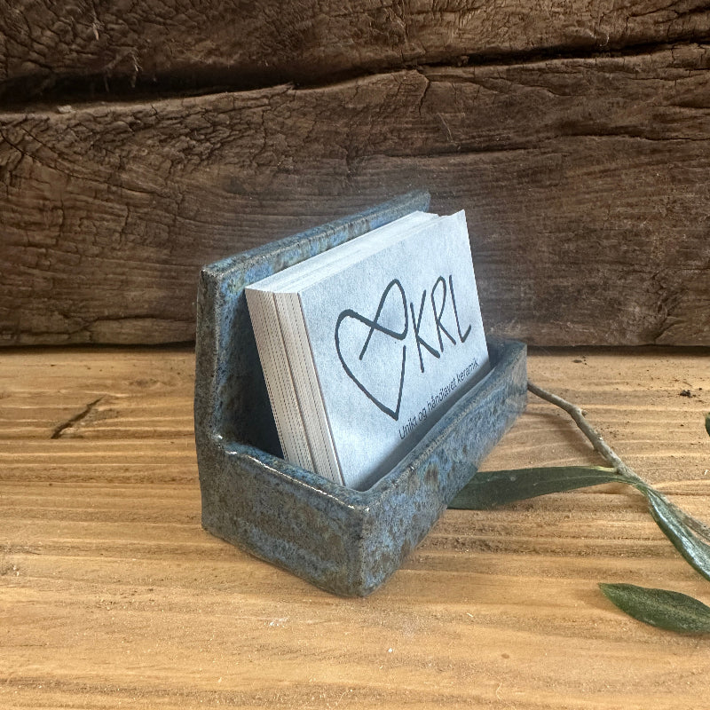 lækker håndlavet Visitkort holder i keramik