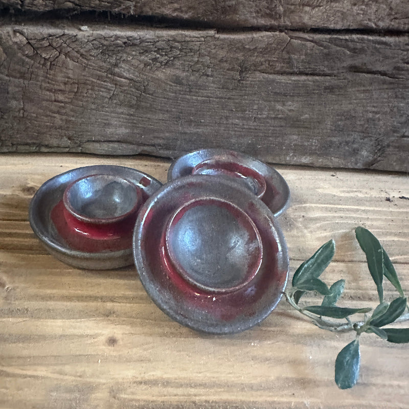 smukke håndlavede keramik æggebæger